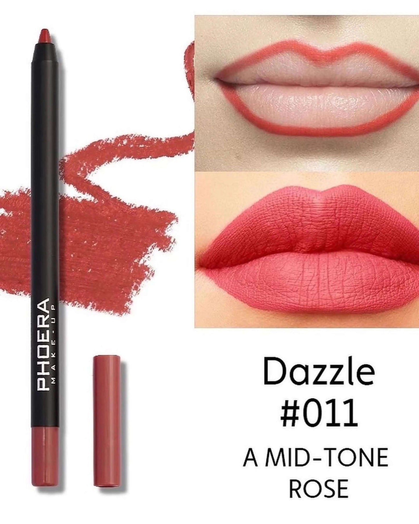 Phoera Lip Liner Pencil La Mimz Beauty & Fashion Store