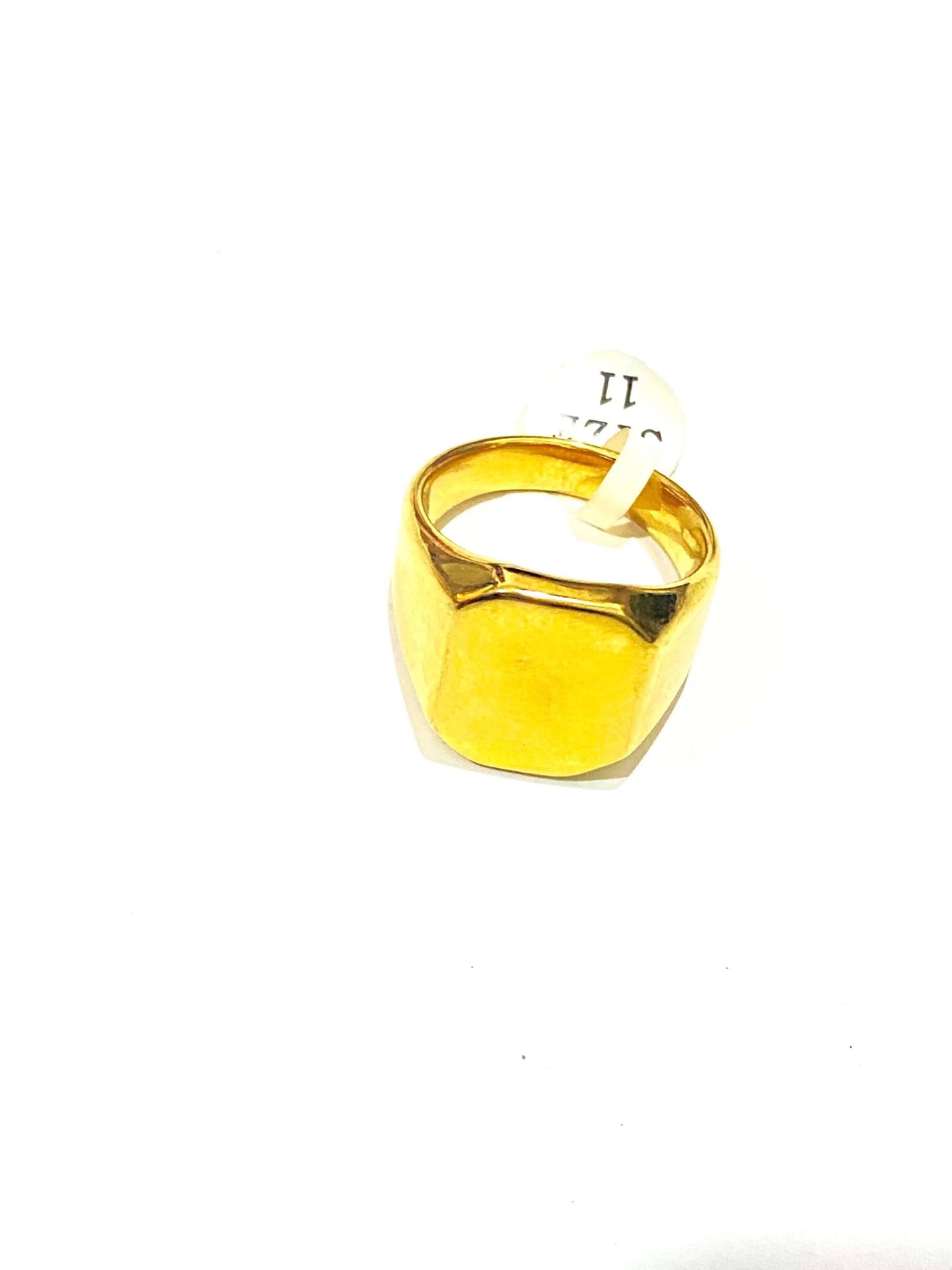 Size 11 Golden Ring - La Mimz Beauty & Fashion Store