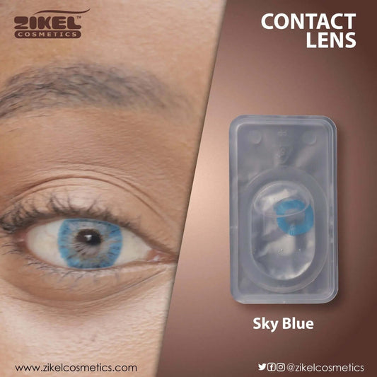 ZIKEL CONTACT LENS - SKY BLUE La Mimz Beauty & Fashion Store