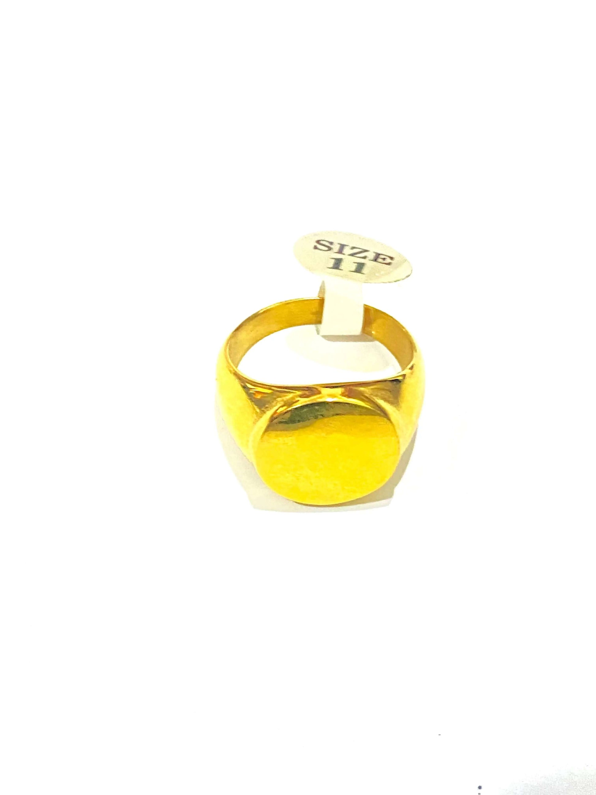 Size 11 Golden Ring - La Mimz Beauty & Fashion Store