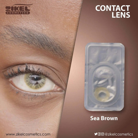 ZIKEL CONTACT LENS - SEA BROWN La Mimz Beauty & Fashion Store