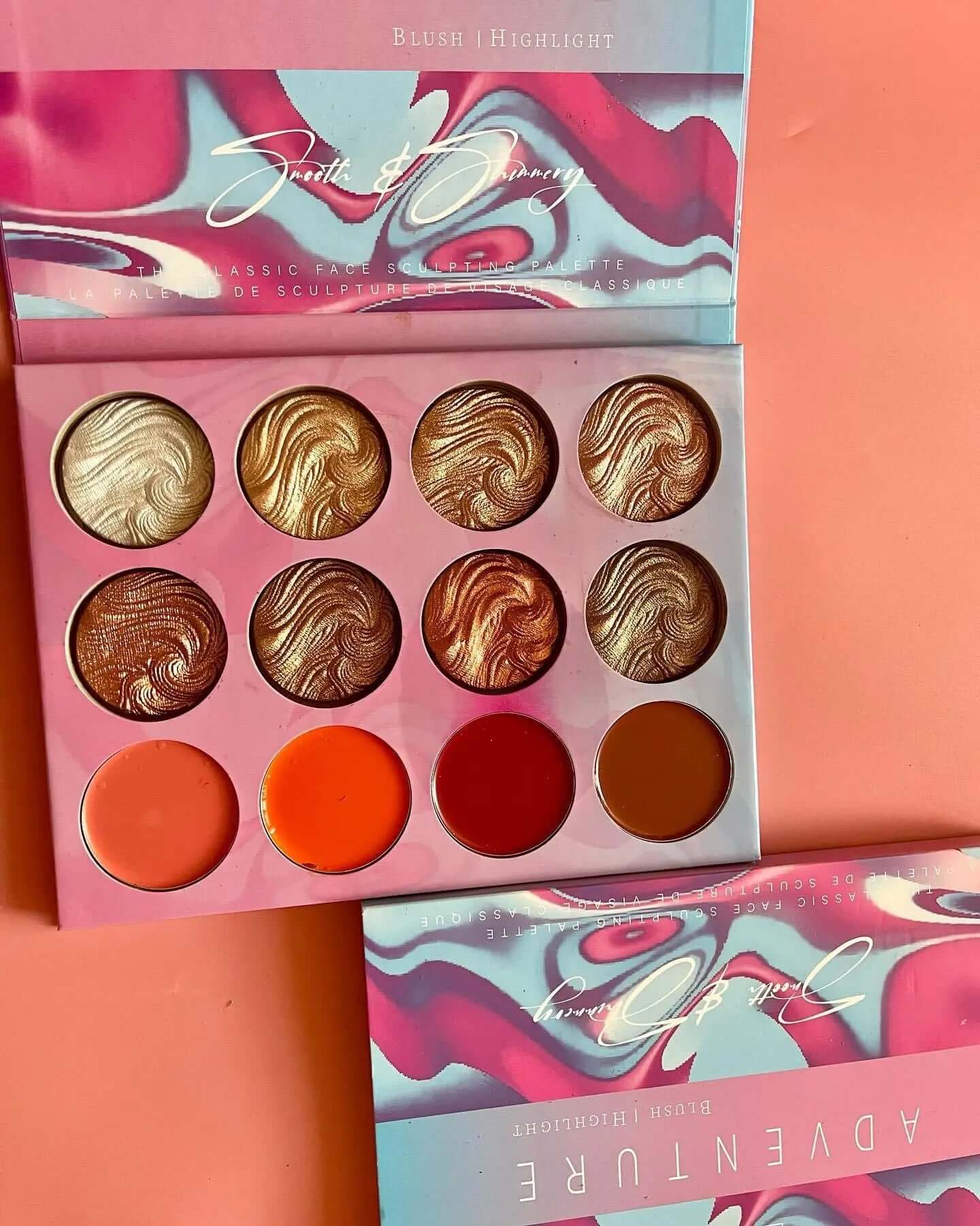 Adventure blush and highlighter palette La Mimz Beauty & Fashion Store