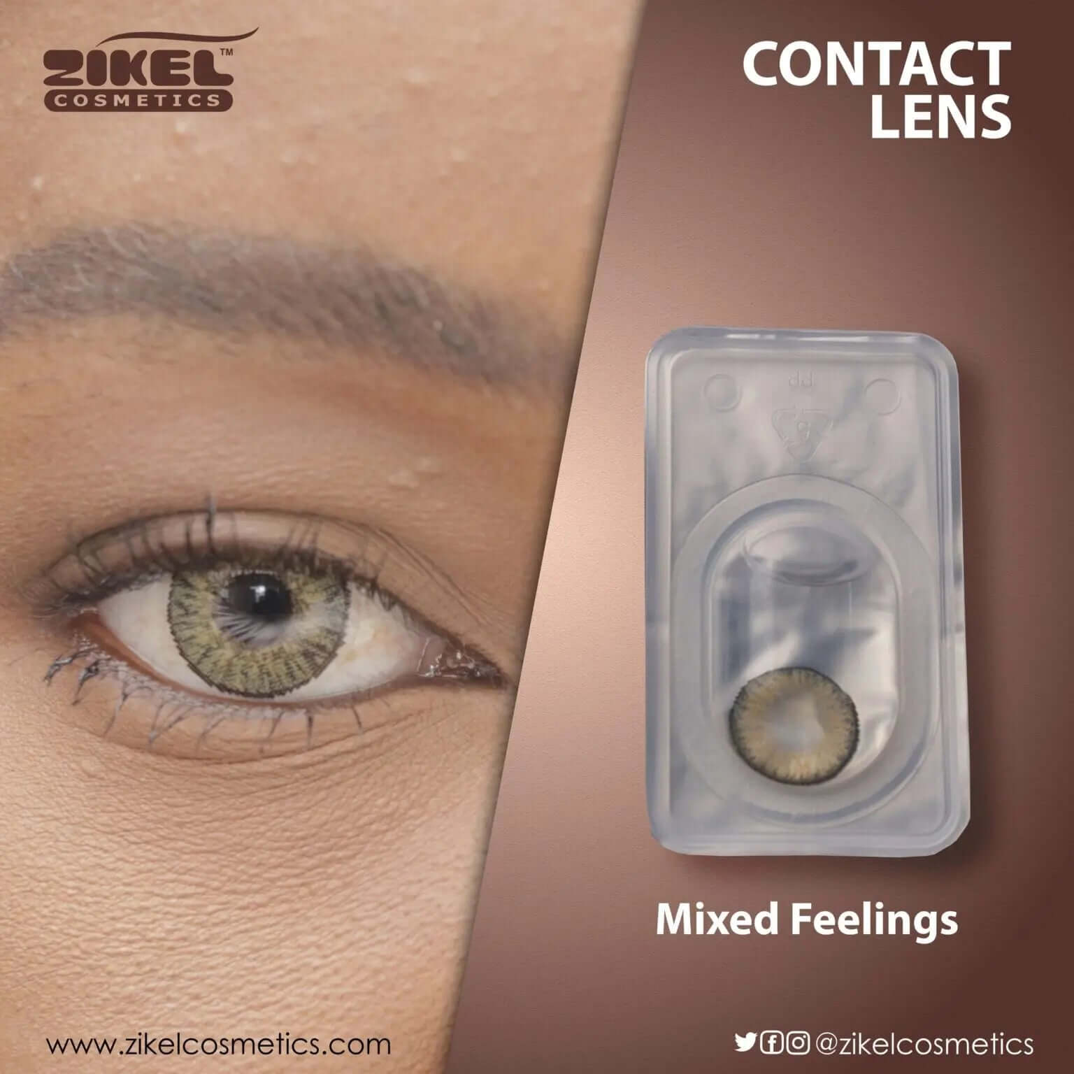 ZIKEL CONTACT LENS - MIXED FEELINGS La Mimz Beauty & Fashion Store