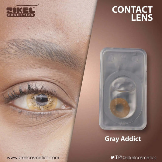 ZIKEL CONTACT LENS - GRAY ADDICT La Mimz Beauty & Fashion Store