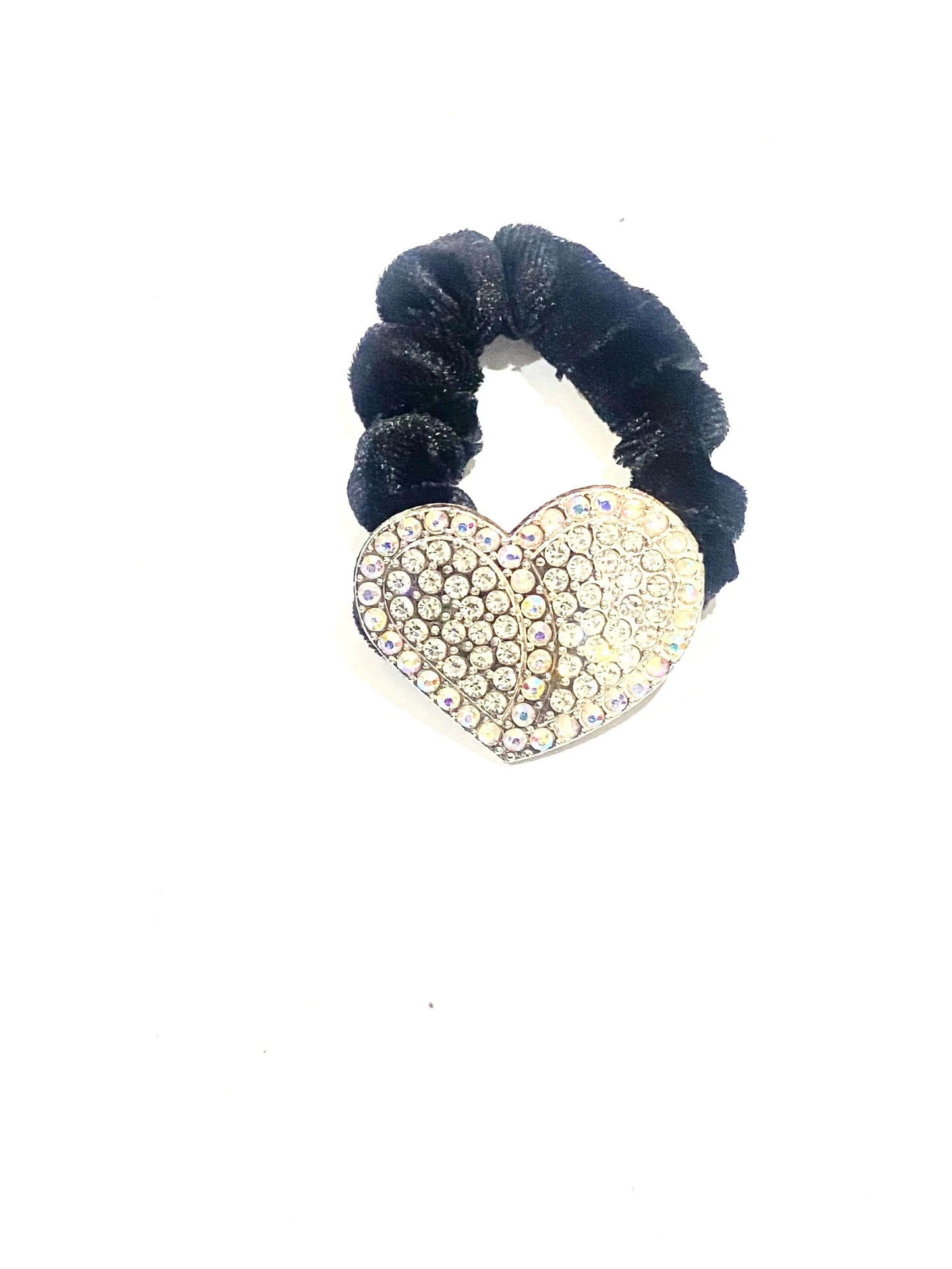 Small Hair band with  Heart ❤️ Shaped stones- Black La Mimz Beauty & Fashion Store