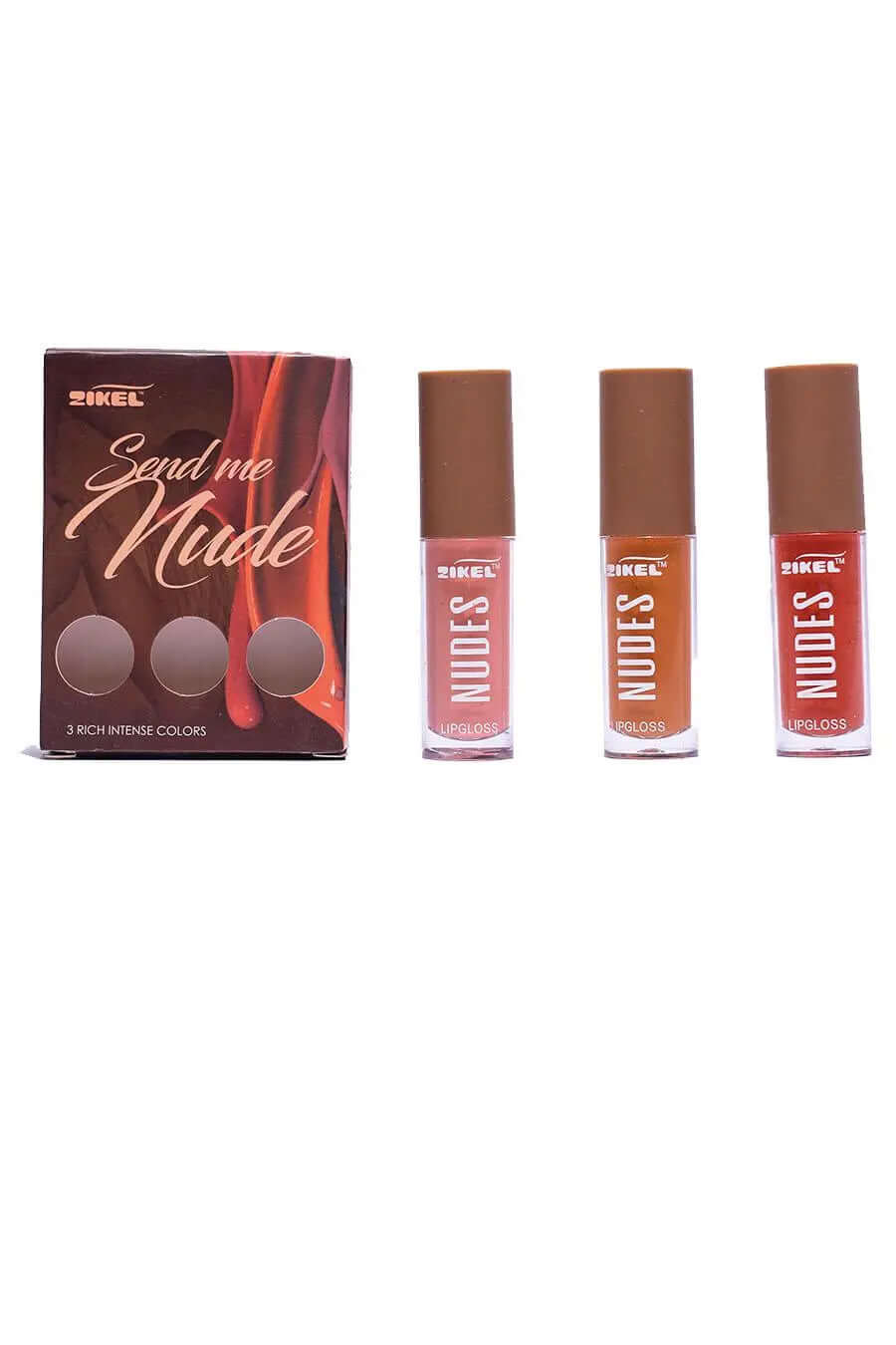 ZIKEL 3IN1 NUDE LIPGLOSS La Mimz Beauty & Fashion Store