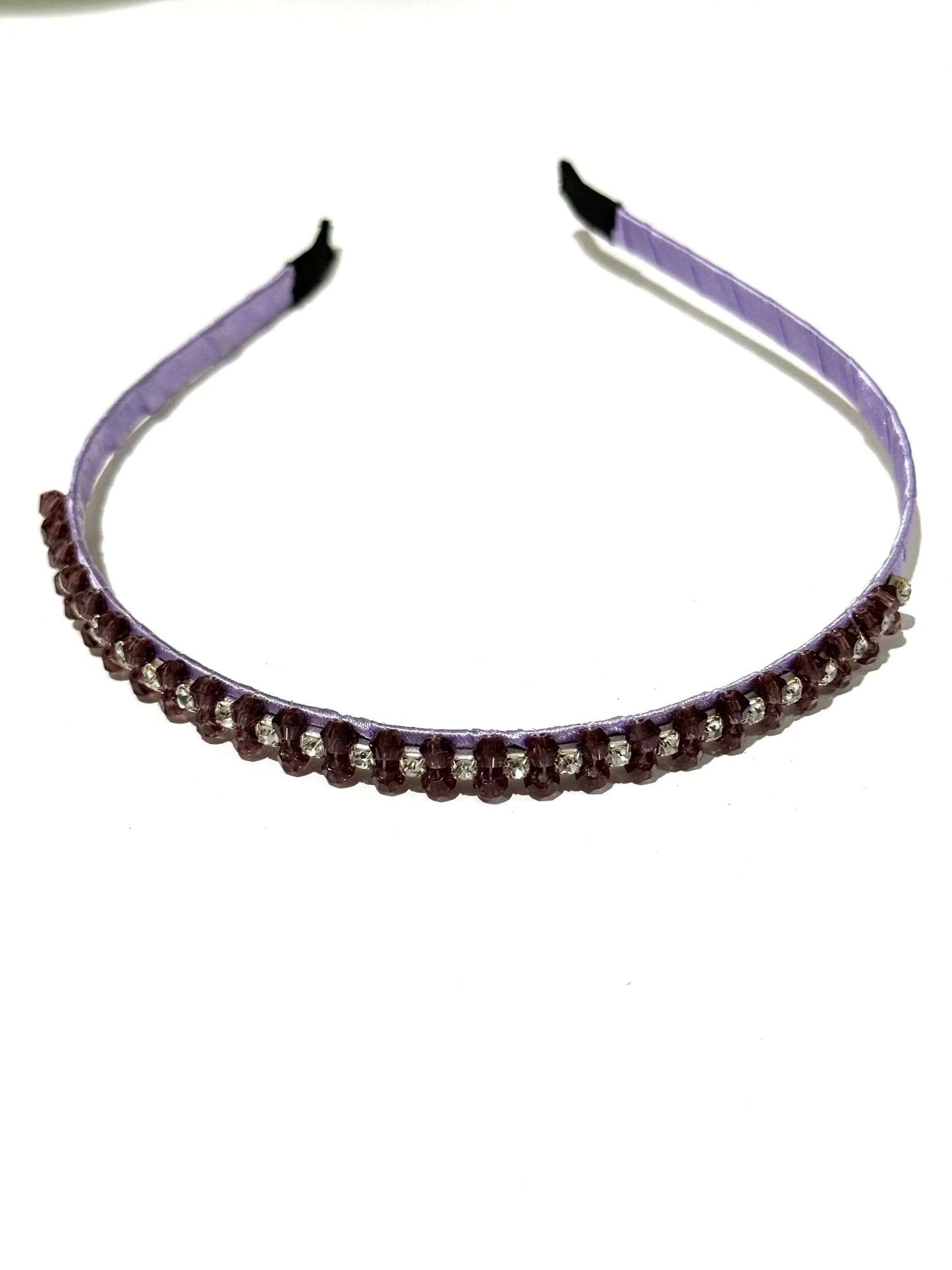 Purple Beaded Hair/Alice Band La Mimz Beauty & Fashion Store