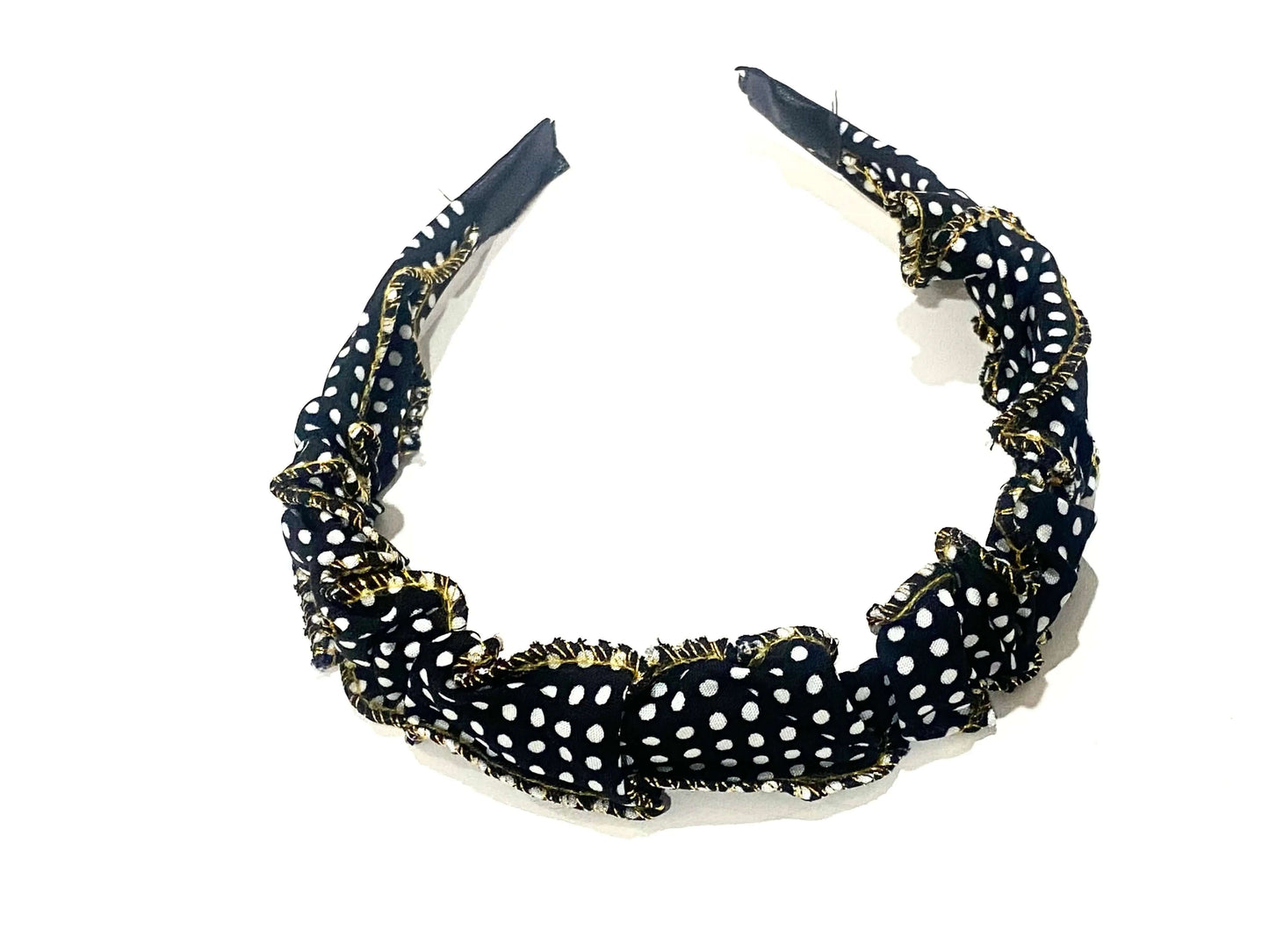 Black and White Polka Dot Design Alice/Hair Band La Mimz Beauty & Fashion Store