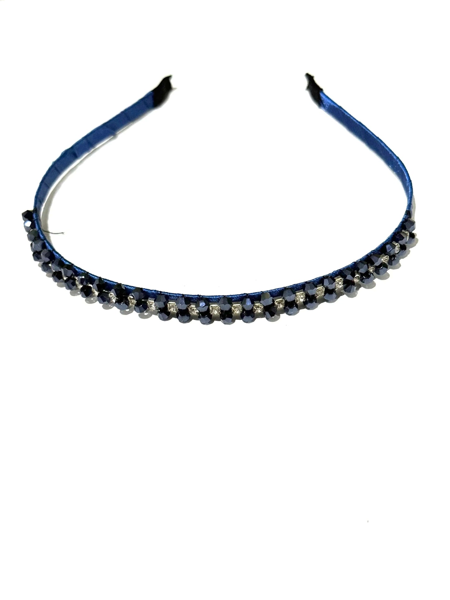 Navy Blue Beaded Hair/Alice Band La Mimz Beauty & Fashion Store