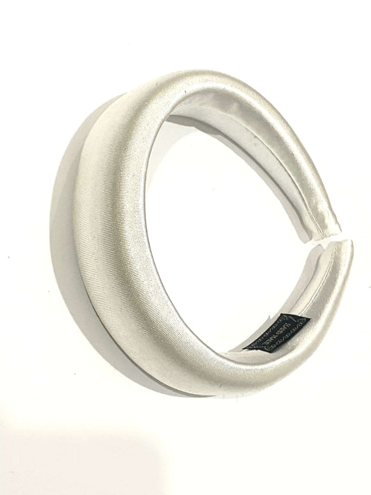 Big White Satin Alice/Hair Band La Mimz Beauty & Fashion Store