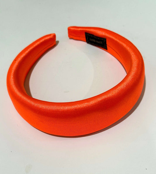 Big Orange Satin Alice/Hair Band La Mimz Beauty & Fashion Store