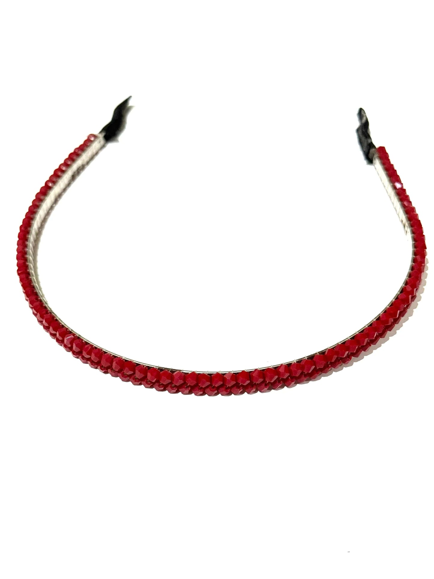 Red Beaded Hair/Alice Band La Mimz Beauty & Fashion Store