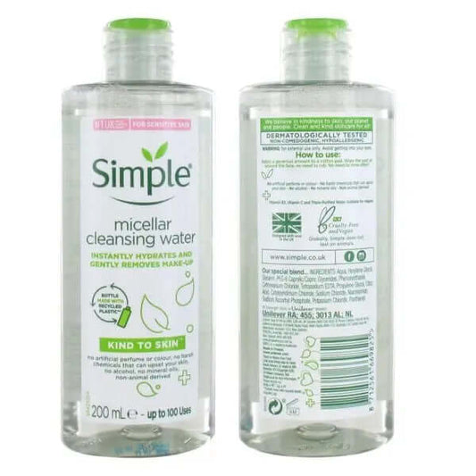 Simple Micellar Cleansing Water - La Mimz Beauty & Fashion Store