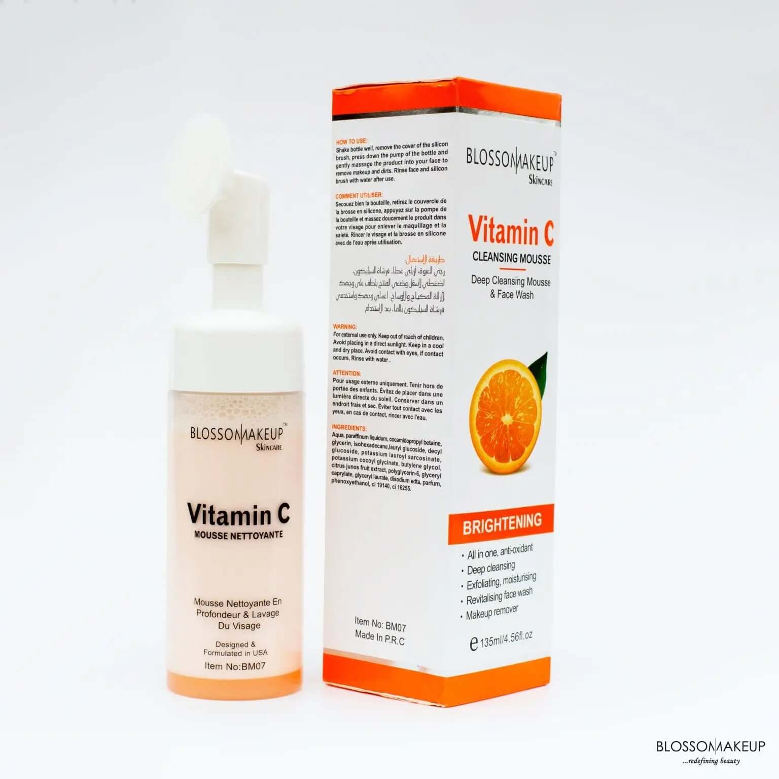 Blossom Makeups Vitamin C Cleansing Mousse - La Mimz Beauty & Fashion Store