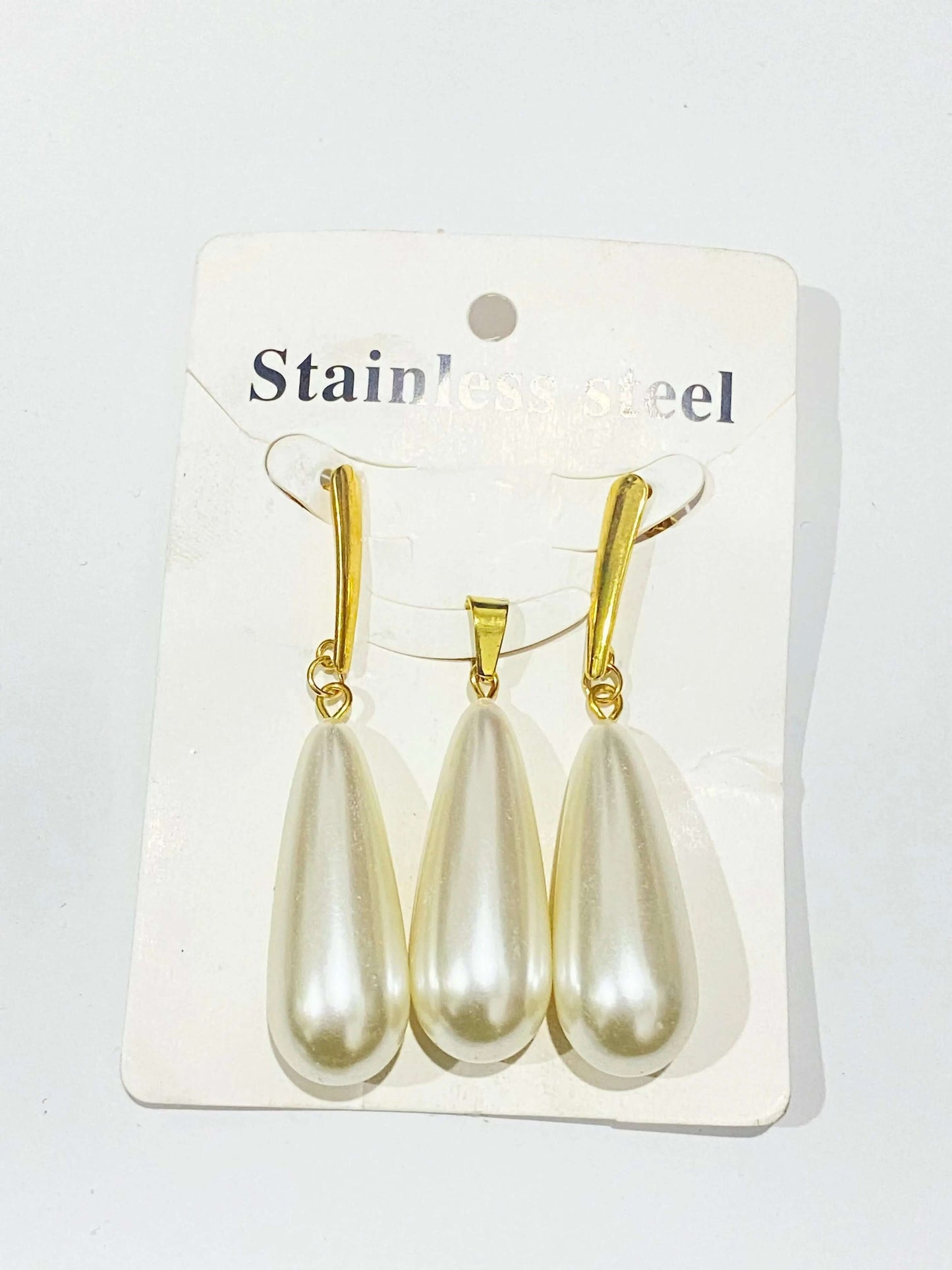 Pearl Earrings and Pendant Set La Mimz Beauty & Fashion Store