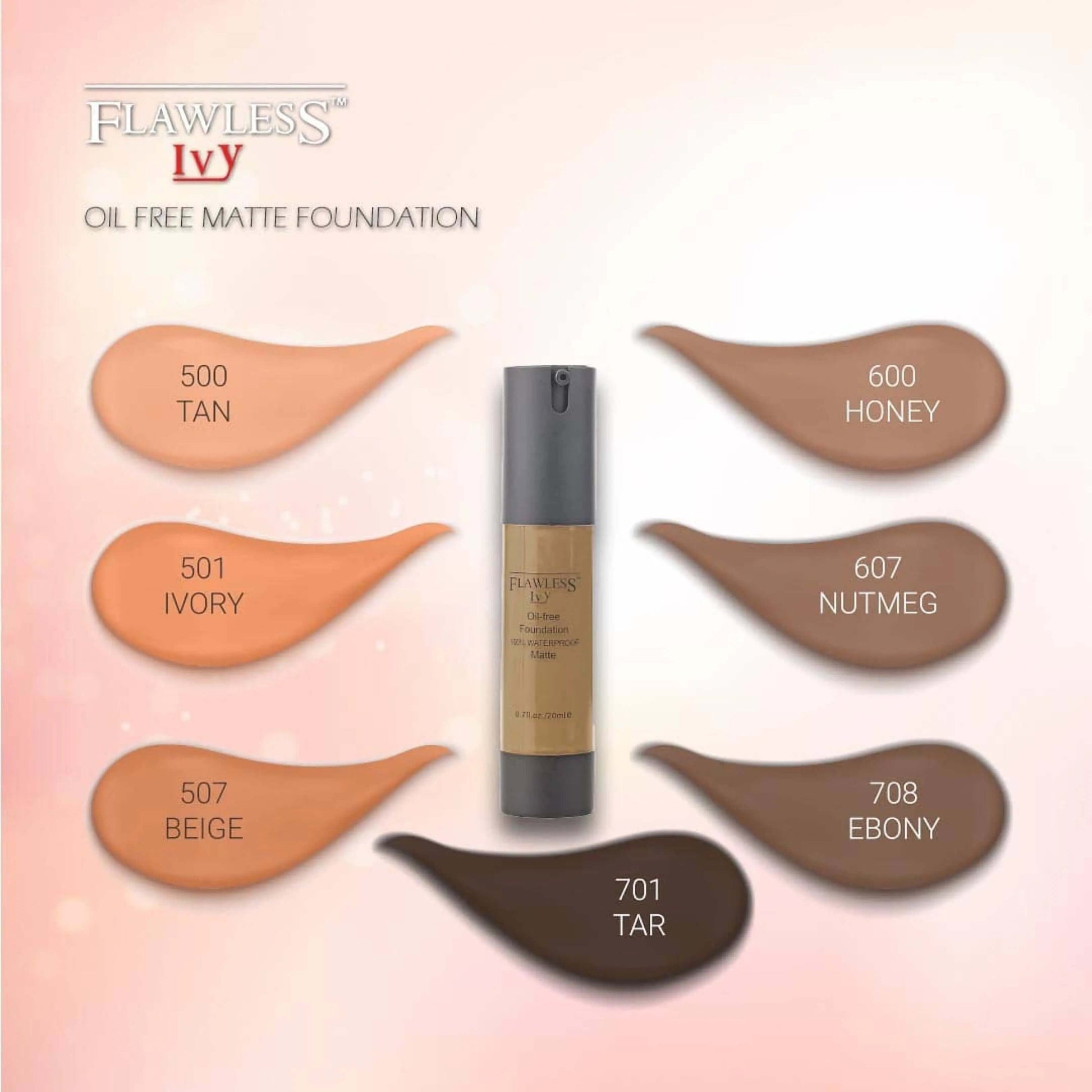 Flawless Ivy Oil Free Foundation La Mimz Beauty & Fashion Store