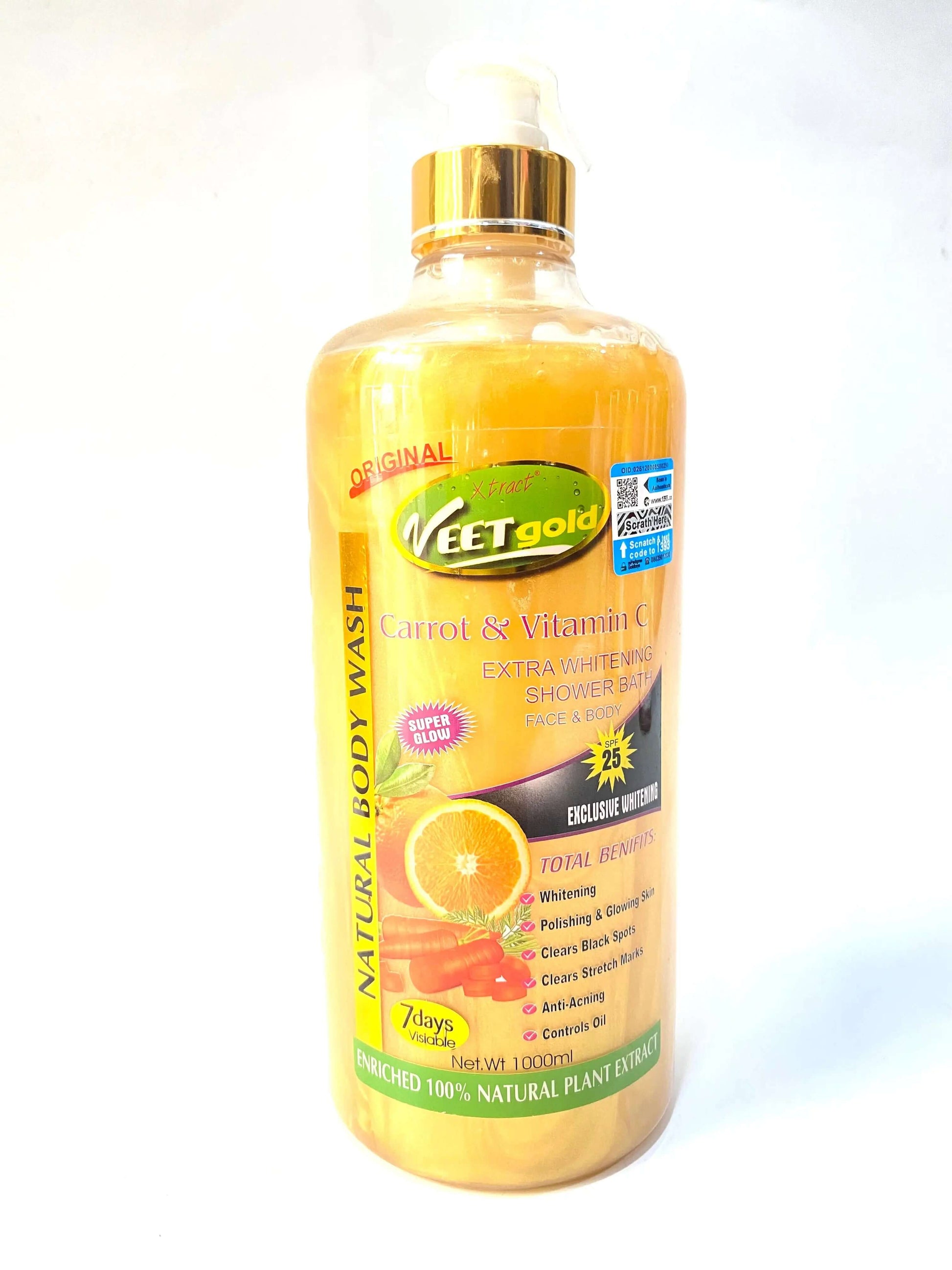 Veetgold Body /Shower Bath - Carrot & Vitamin C - La Mimz Beauty & Fashion Store