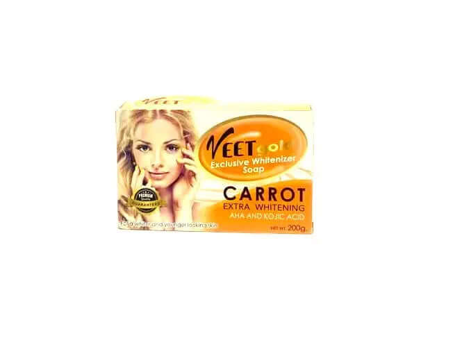 Veetgold Exclusive Whitenizer Soap - Carrot  AHA and Kojic Acid - La Mimz Beauty & Fashion Store