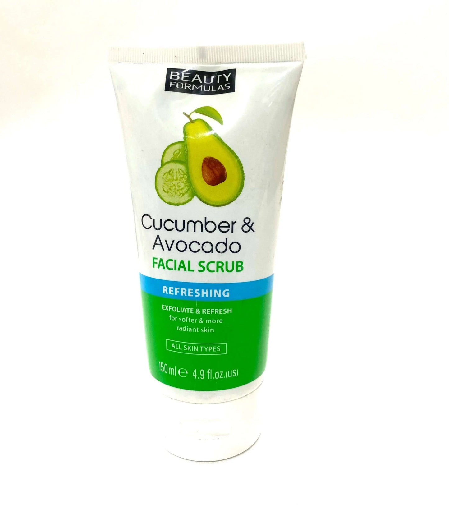 Beauty Formulas Cucumber and Avocado Facial Scrub La Mimz Beauty & Fashion Store