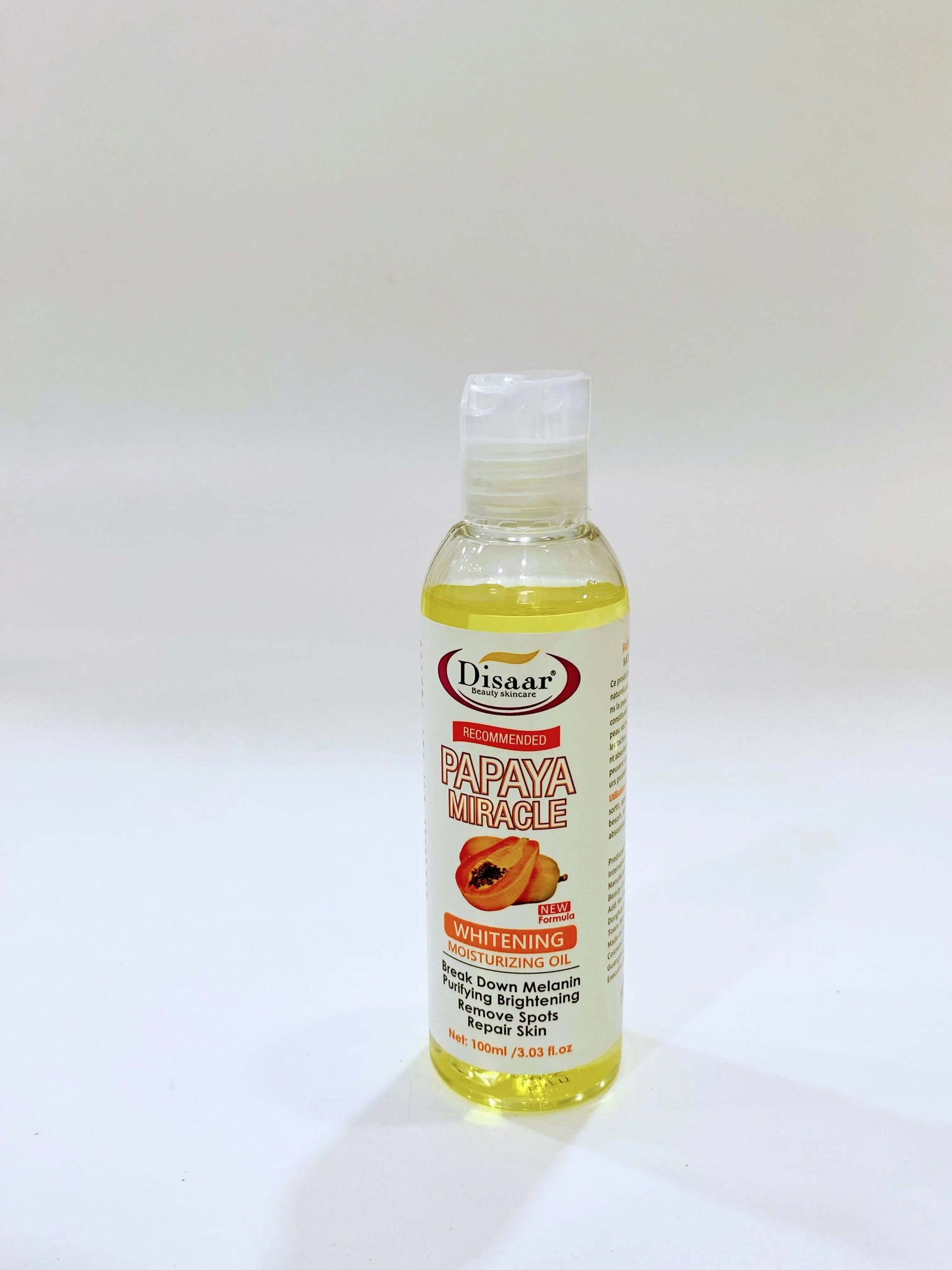 Disaar Papaya Miracle Whitening Moisturizing Oil La Mimz Beauty & Fashion Store