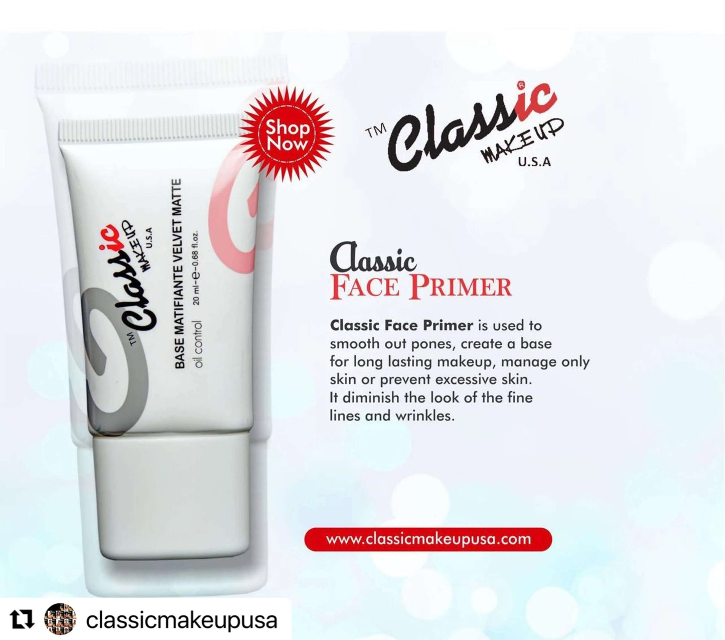 Classic Face Primer La Mimz Beauty & Fashion Store