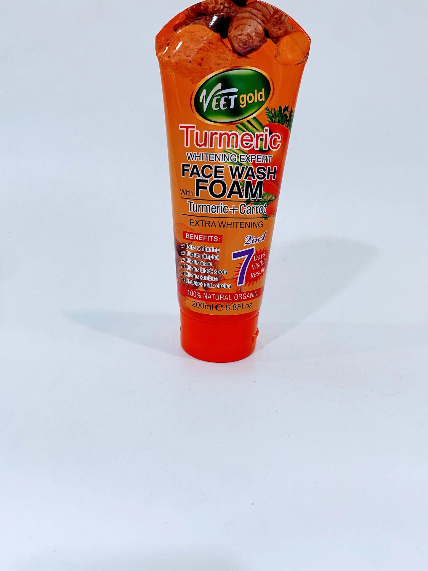 Veetgold Face Wash Foam - Tumeric and Ginger La Mimz Beauty & Fashion Store