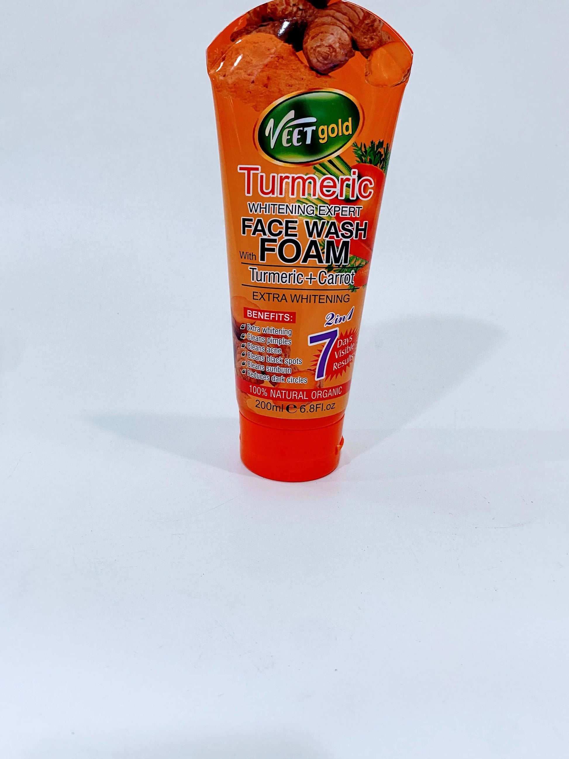 Veetgold Face Wash Foam - Tumeric and Ginger La Mimz Beauty & Fashion Store