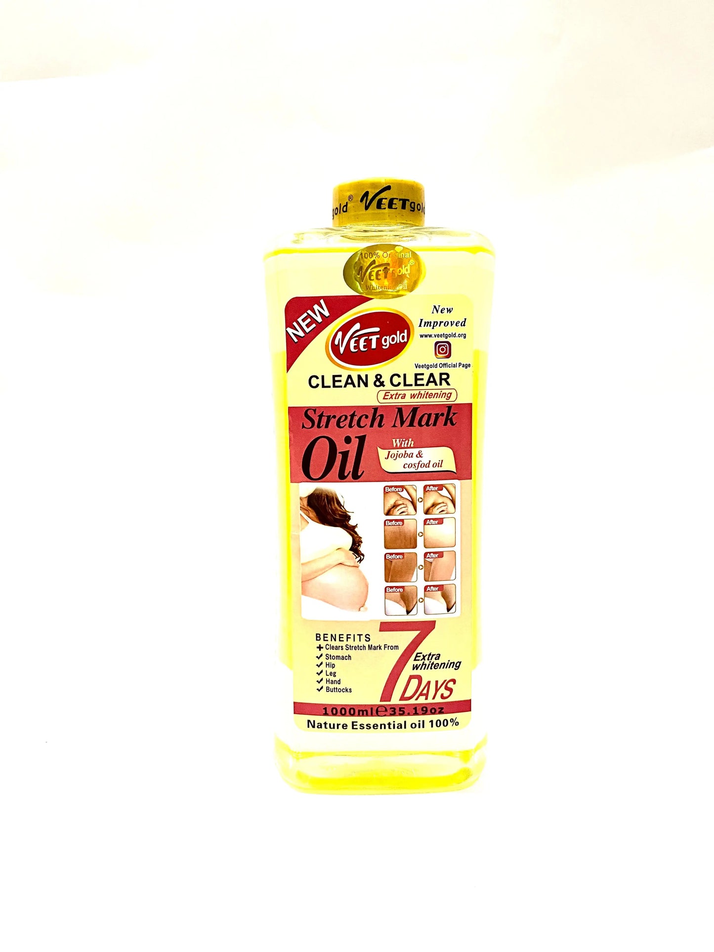 Veetgold Clean & Stretchmark Oil La Mimz Beauty & Fashion Store