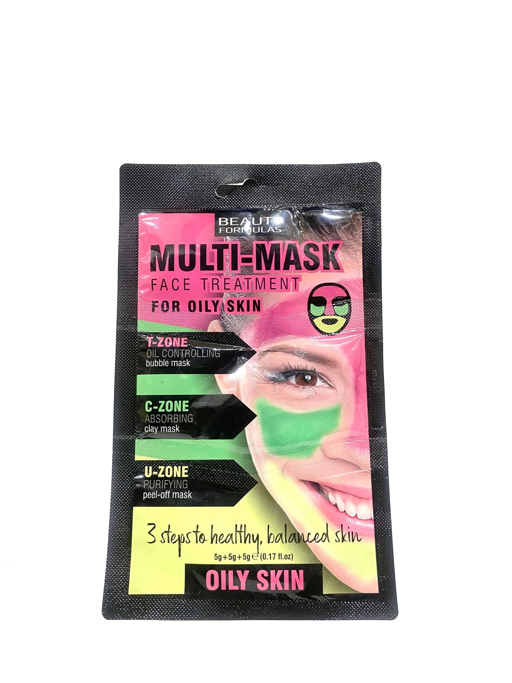 Beauty Formulas Multi Mask Face treatment for Oily Skin La Mimz Beauty & Fashion Store