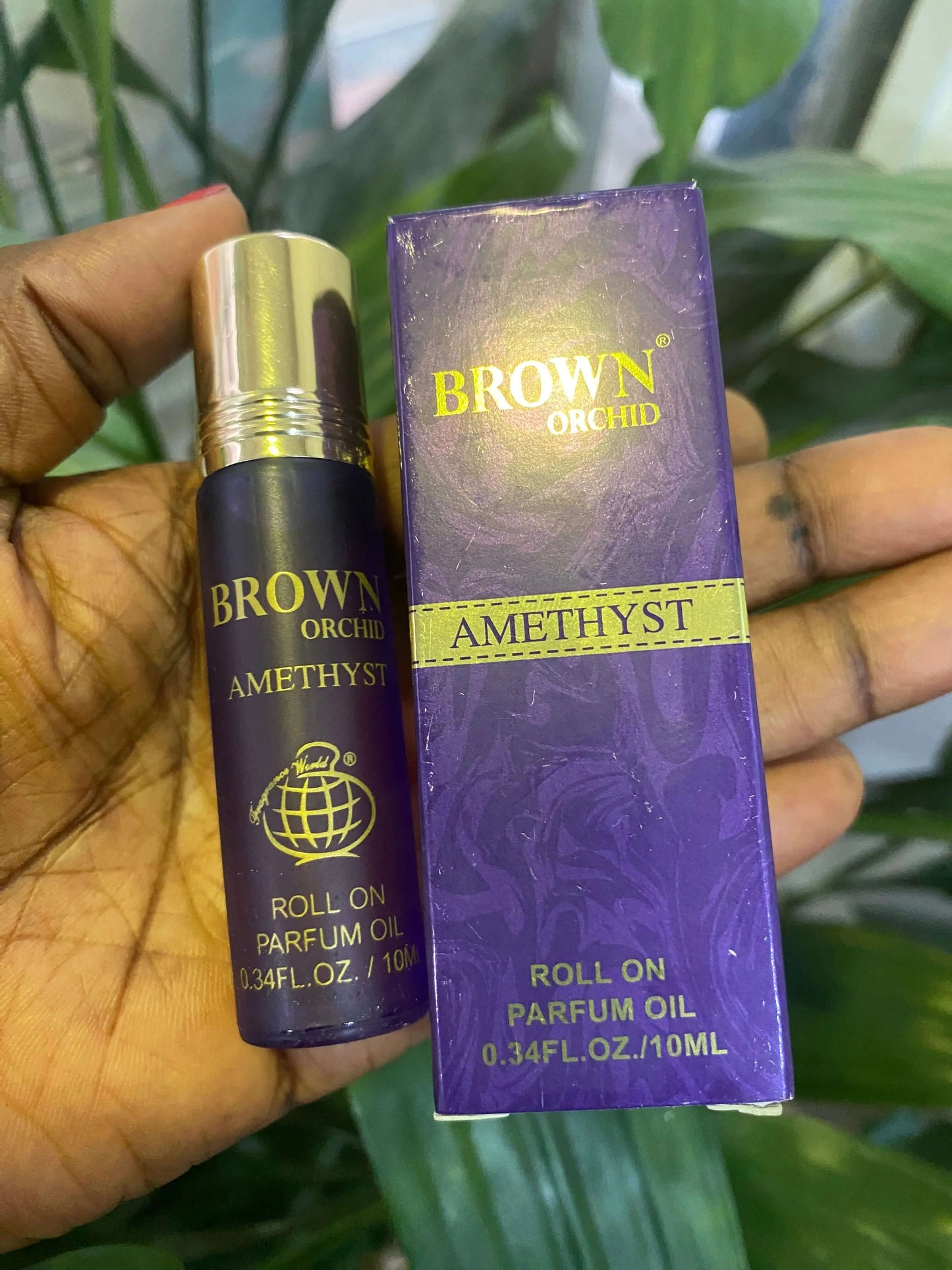 Brown Orchid Amethyst Roll On Perfume La Mimz Beauty & Fashion Store