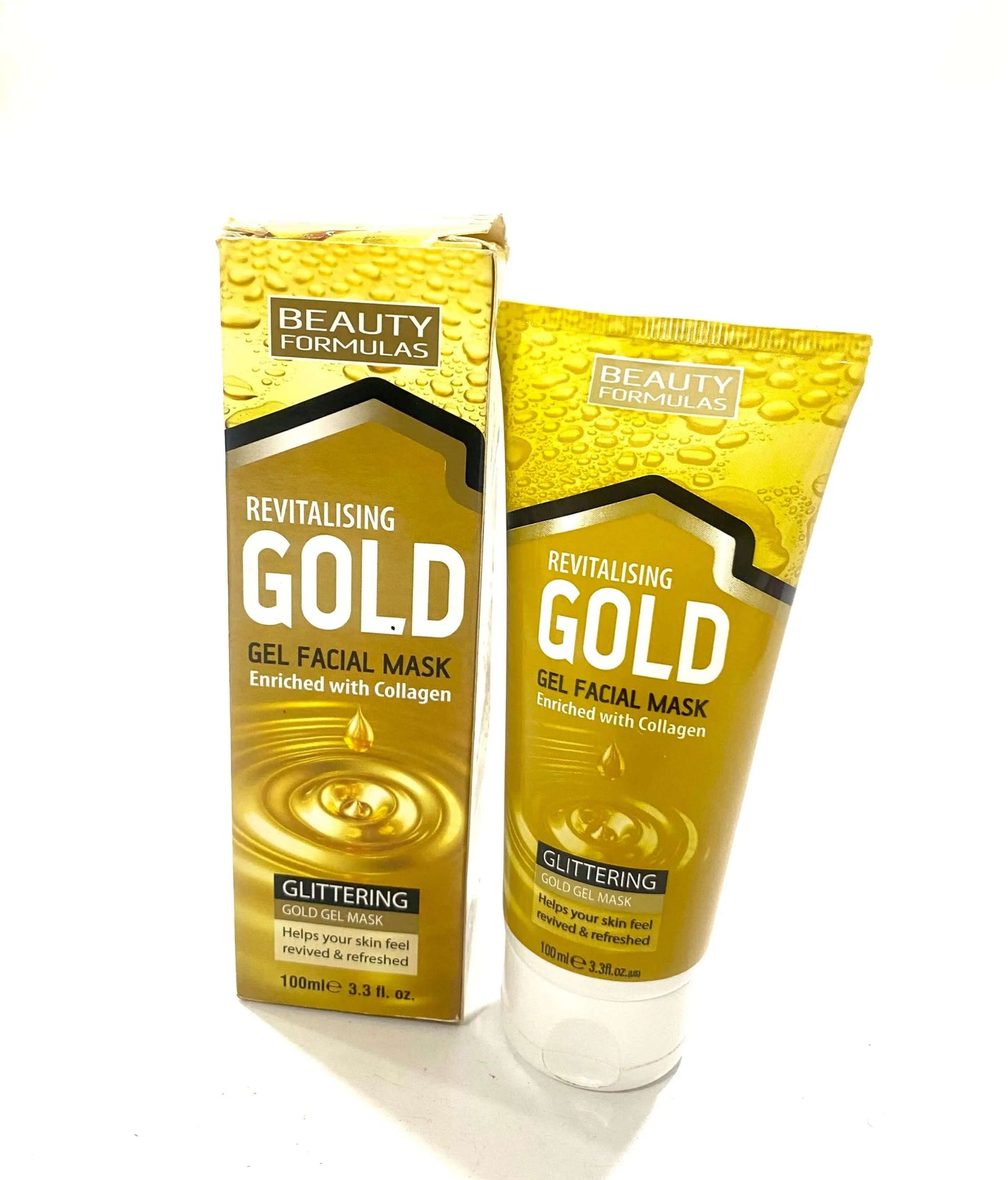 Beauty Formulas Revitalising Gold Gel Facial Mask - 100ml La Mimz Beauty & Fashion Store