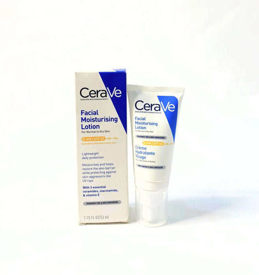 Cerave Face Cream AM Facial Moist Lotion GB SP FR PT SPF 25 La Mimz Beauty & Fashion Store