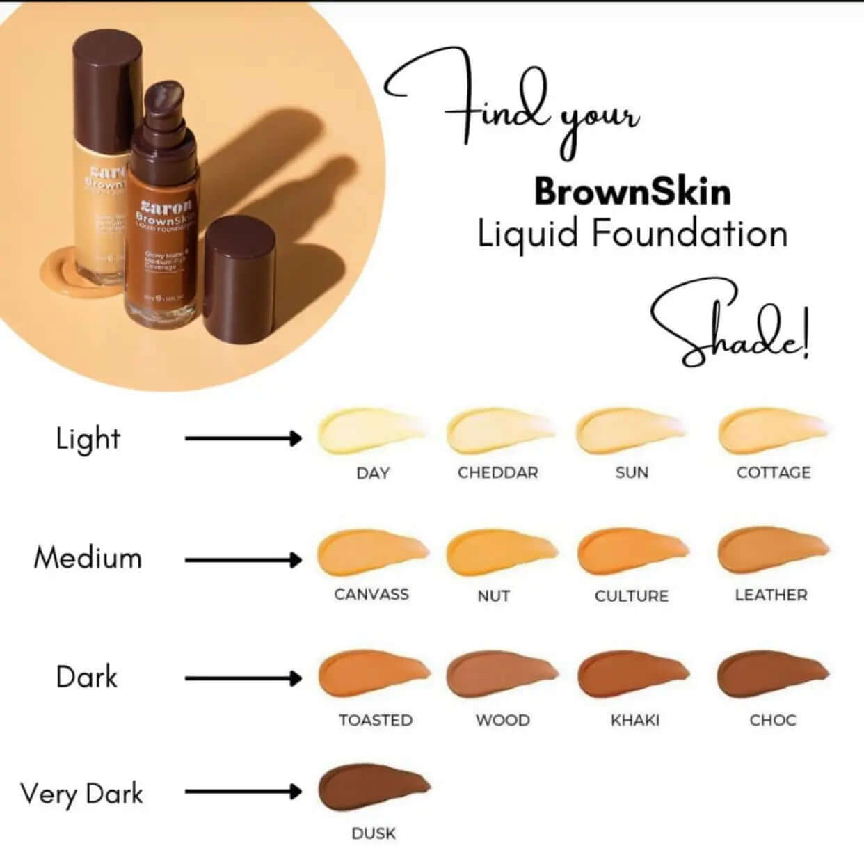 Zaron Brown Skin Foundation La Mimz Beauty & Fashion Store