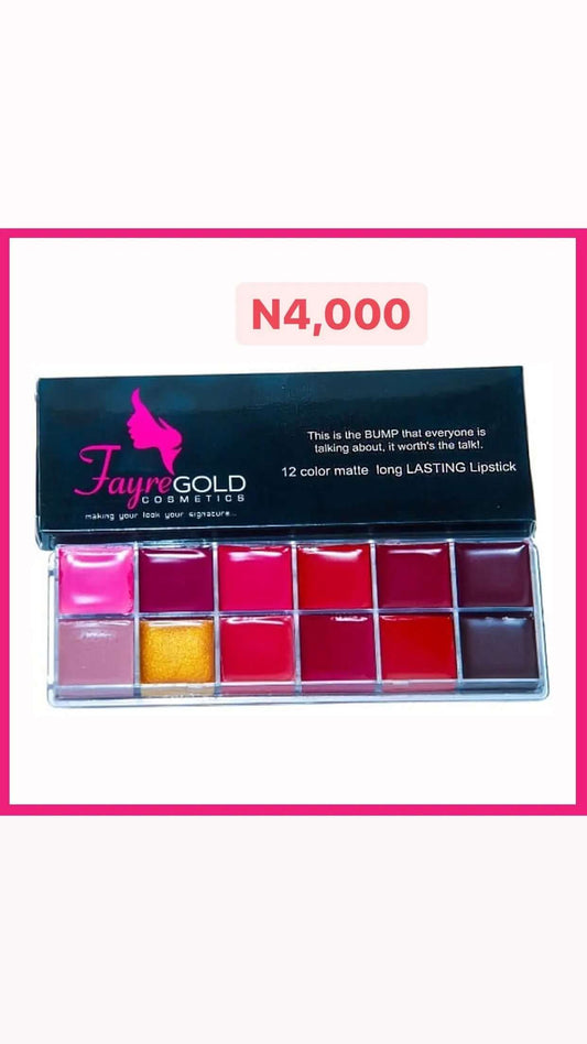 FayreGold Lipstick Palette - La Mimz Beauty & Fashion Store