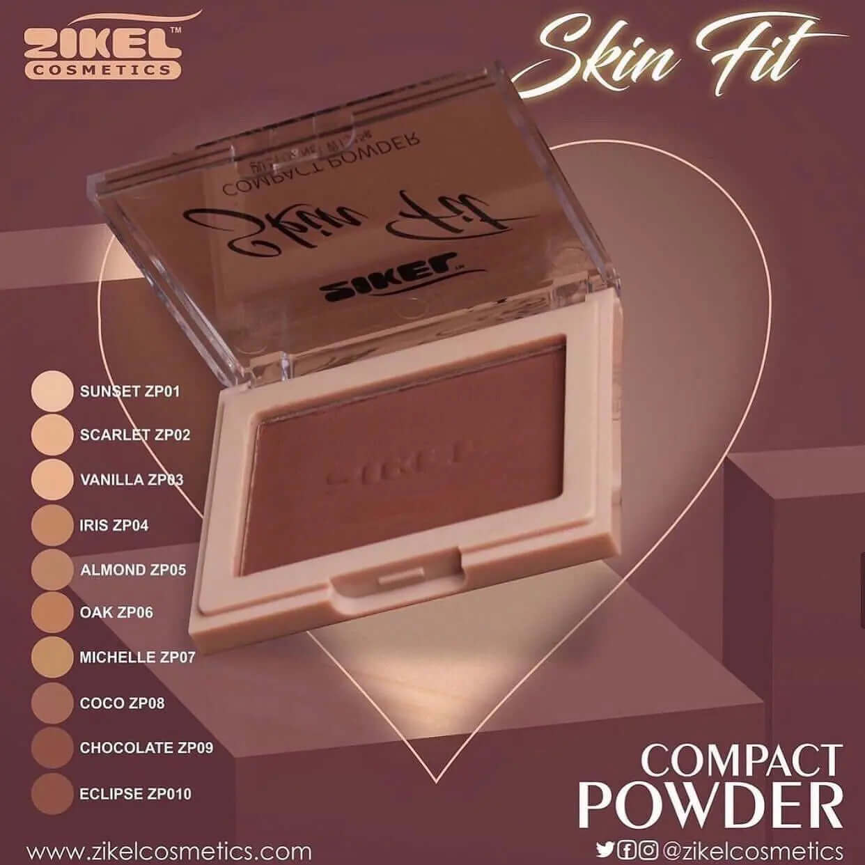 Zikel Skinfit Powder - La Mimz Beauty & Fashion Store