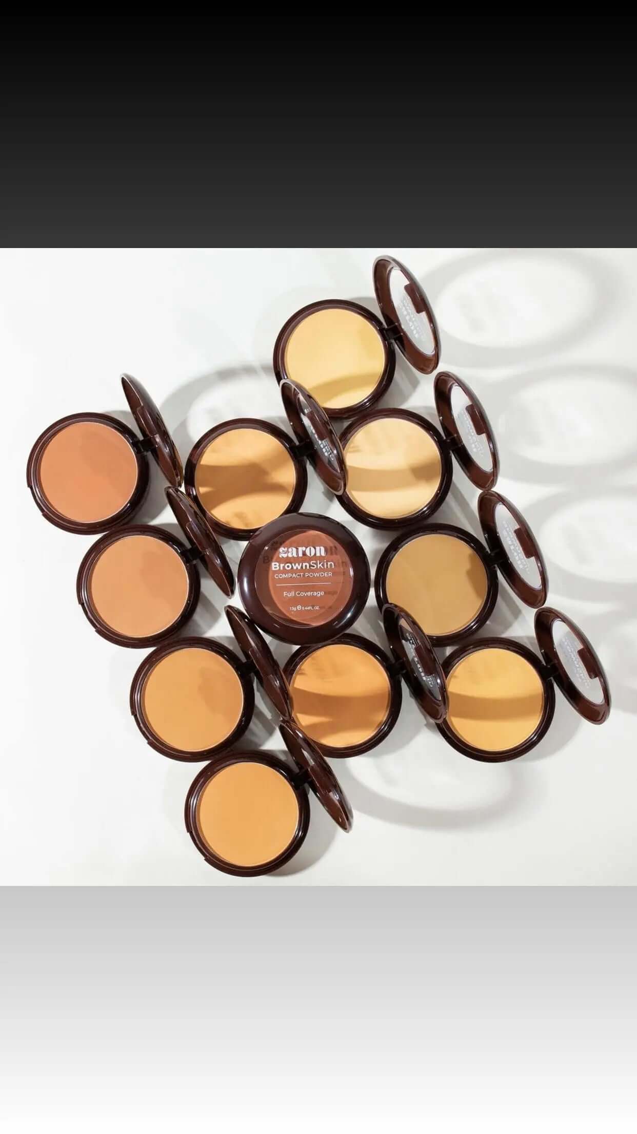 Zaron Brown Skin Compact Powder - La Mimz Beauty & Fashion Store