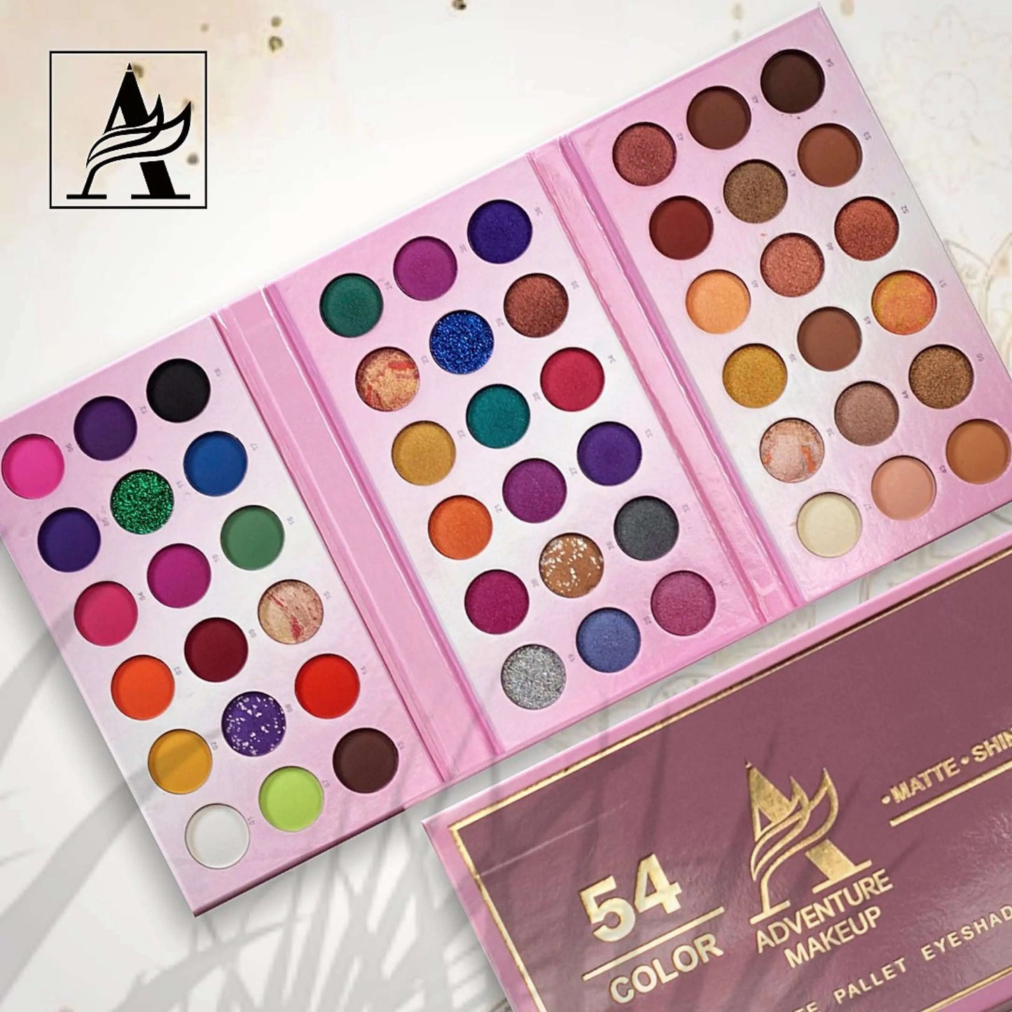 Adventure 54 Colour Eyeshadow Palette - La Mimz Beauty & Fashion Store