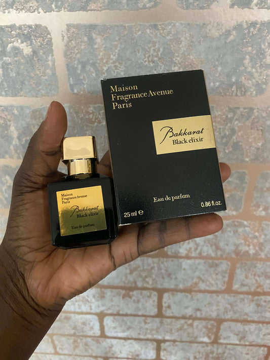 Bakkarat Black Elixir Mini Perfume - La Mimz Beauty & Fashion Store