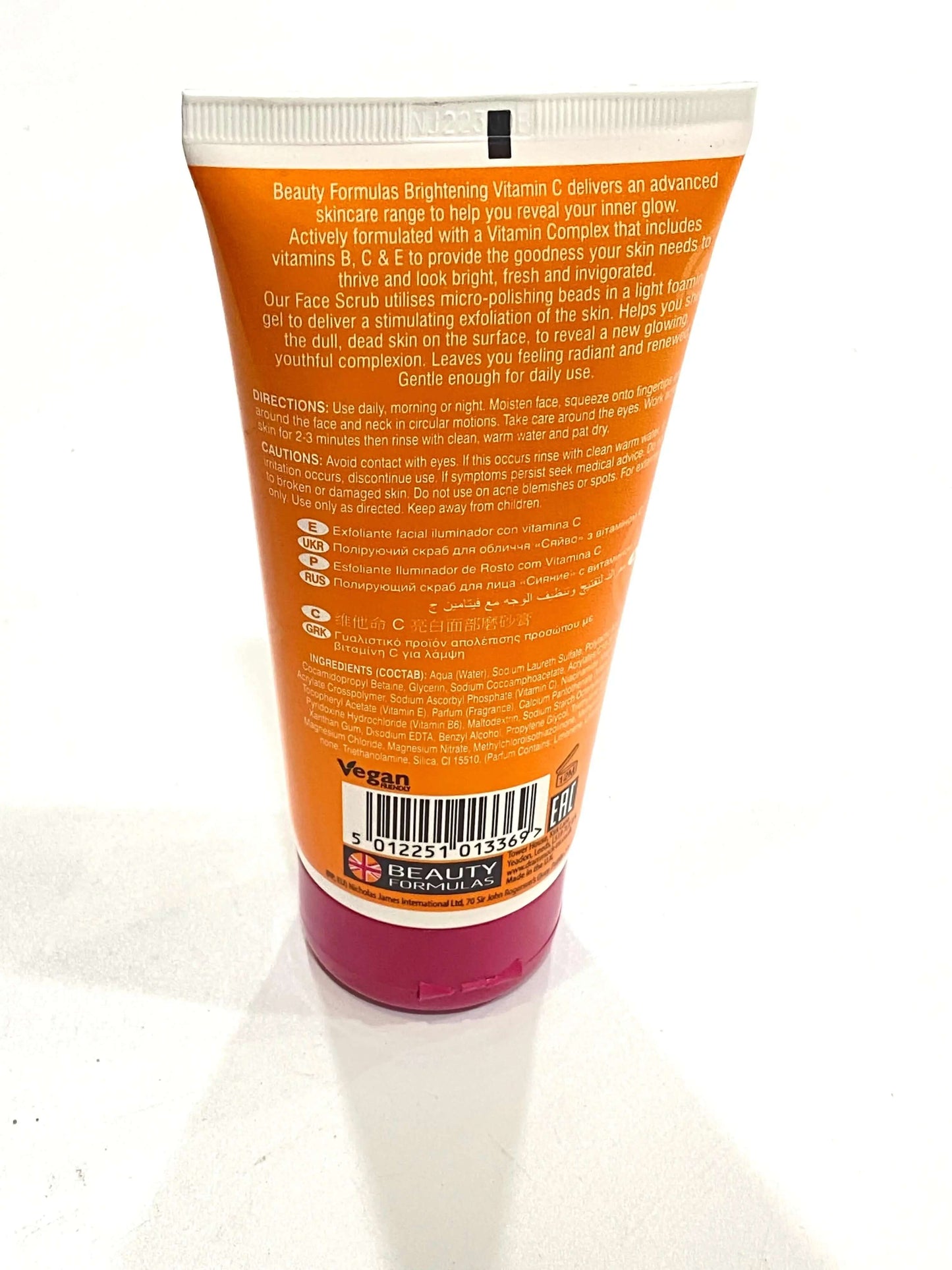 Beauty Formulas Brightening Vitamin C Micro Polishing facial Scrub - La Mimz Beauty & Fashion Store