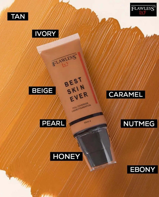 Flawless Ivy Best Skin Ever Full Coverage Foundation - La Mimz Beauty & Fashion Store