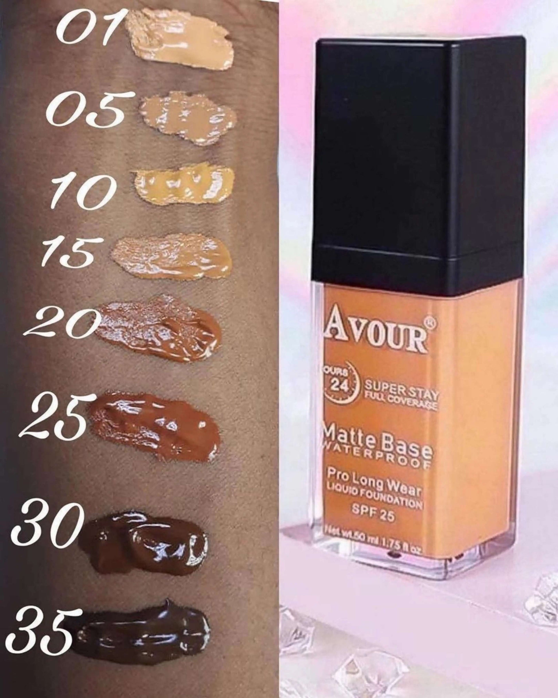 Avour Superstay  Longlasting Matte Foundation - La Mimz Beauty & Fashion Store