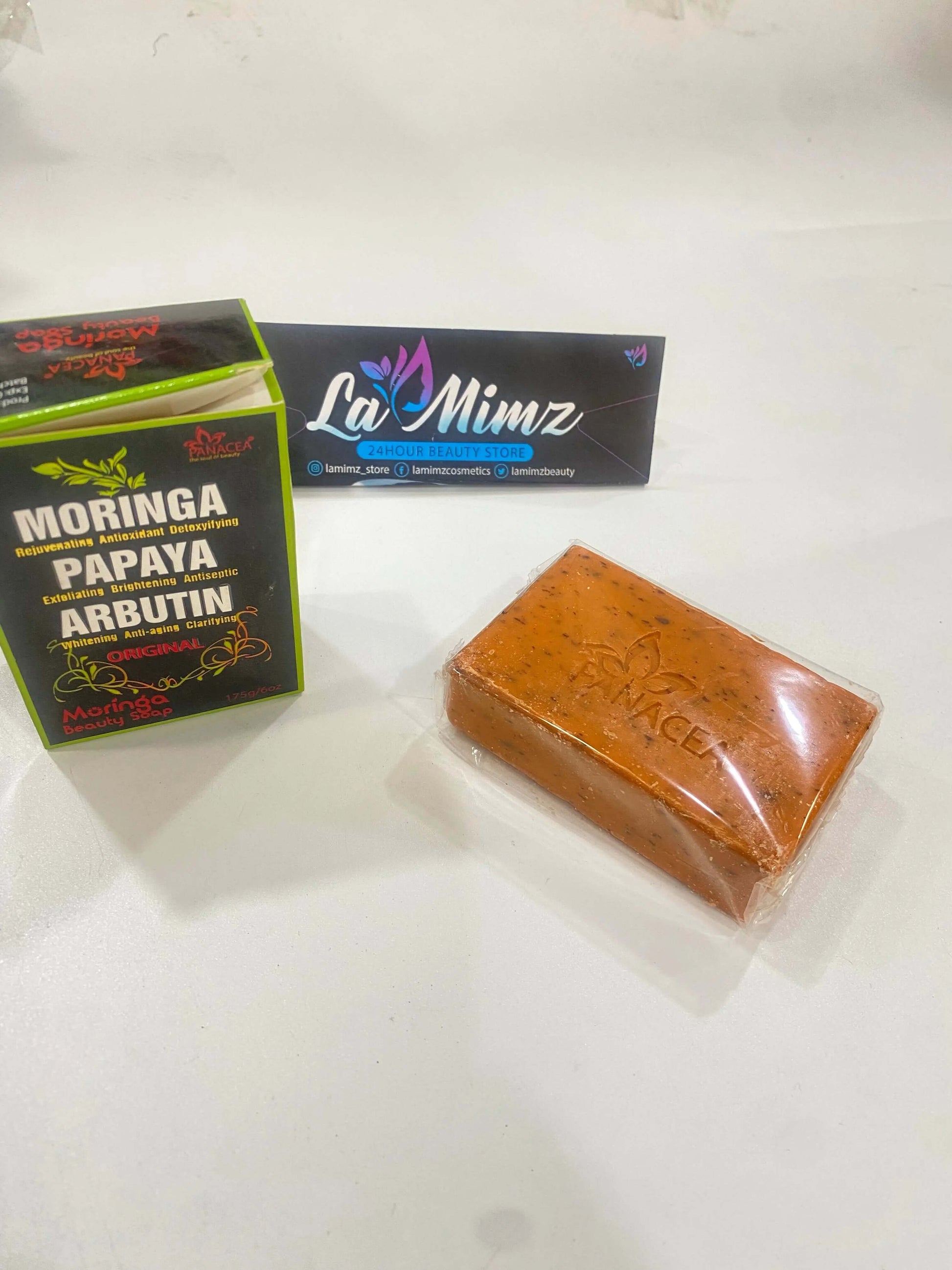 Moringa Papaya Arbutin Soap - La Mimz Beauty & Fashion Store