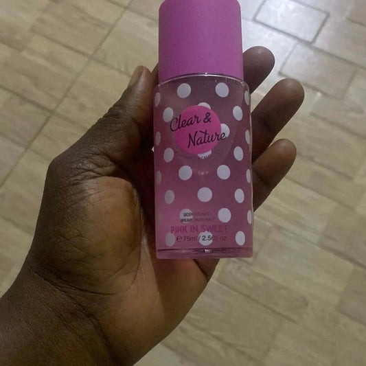 Clear & Nature Pink in Sweet Body Mist - La Mimz Beauty & Fashion Store