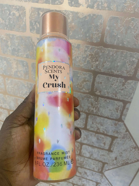 Pendora My Crush Fragrance Body  Mist - La Mimz Beauty & Fashion Store