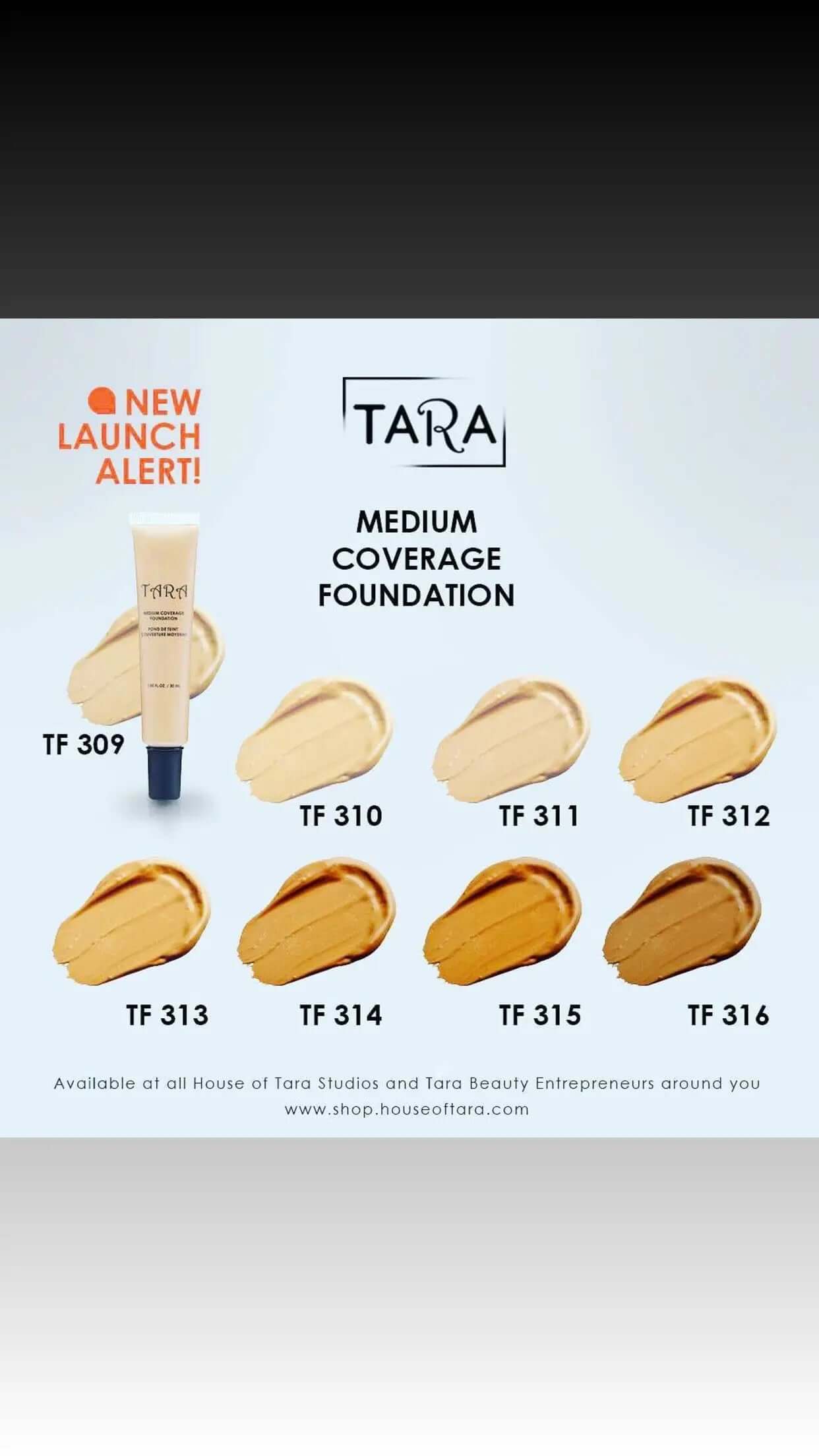 Tara Medium Coverage Foundation - La Mimz Beauty & Fashion Store