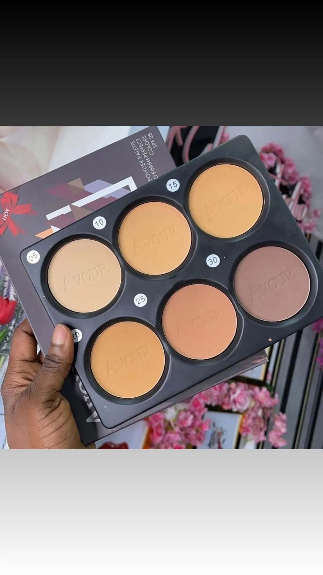 Avour 6 in 1 Powder Palette no - La Mimz Beauty & Fashion Store