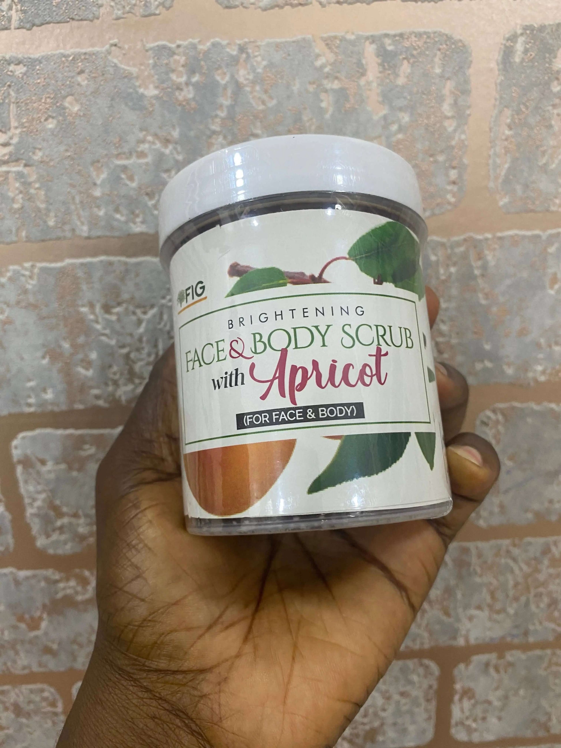 Figtree Brightening Face and Body Scrub with Apricot - La Mimz Beauty & Fashion Store