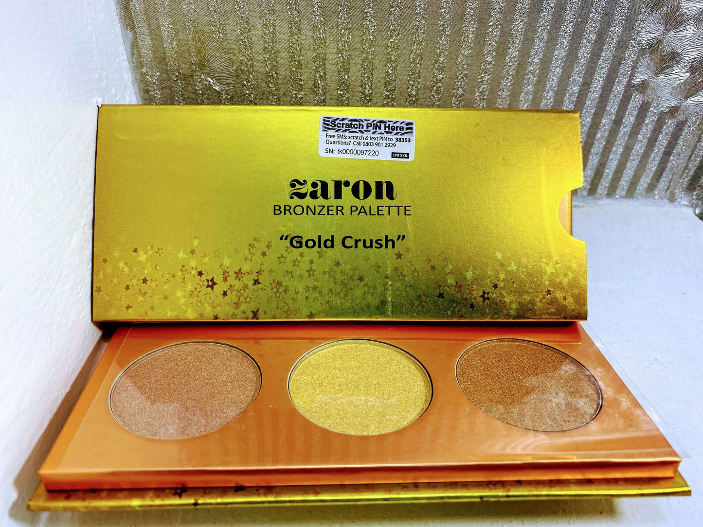 Zaron GoldCrush Bronzer Palette - La Mimz Beauty & Fashion Store