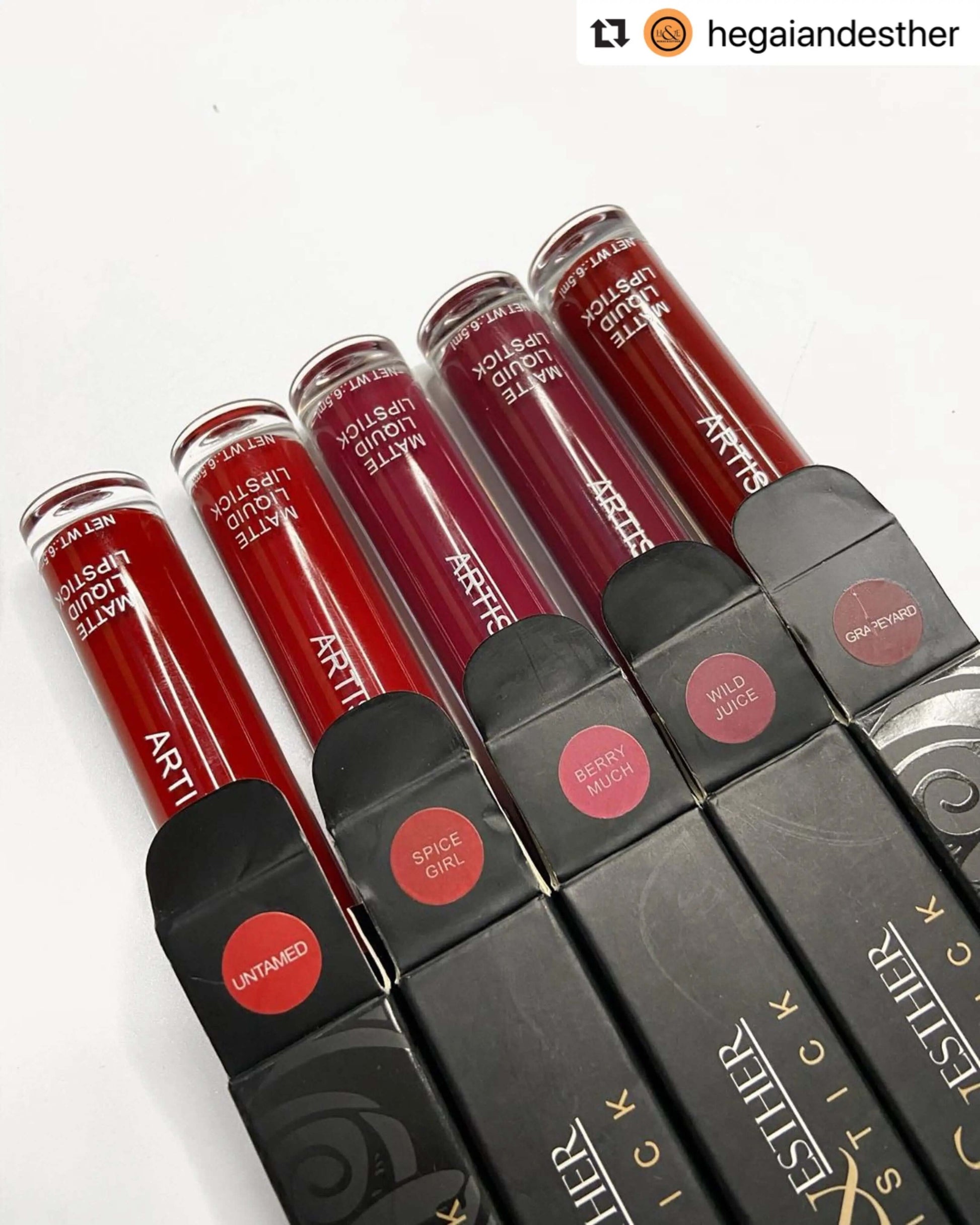 Hegai & Esther (H&E) Liquid Lipstick - La Mimz Beauty & Fashion Store