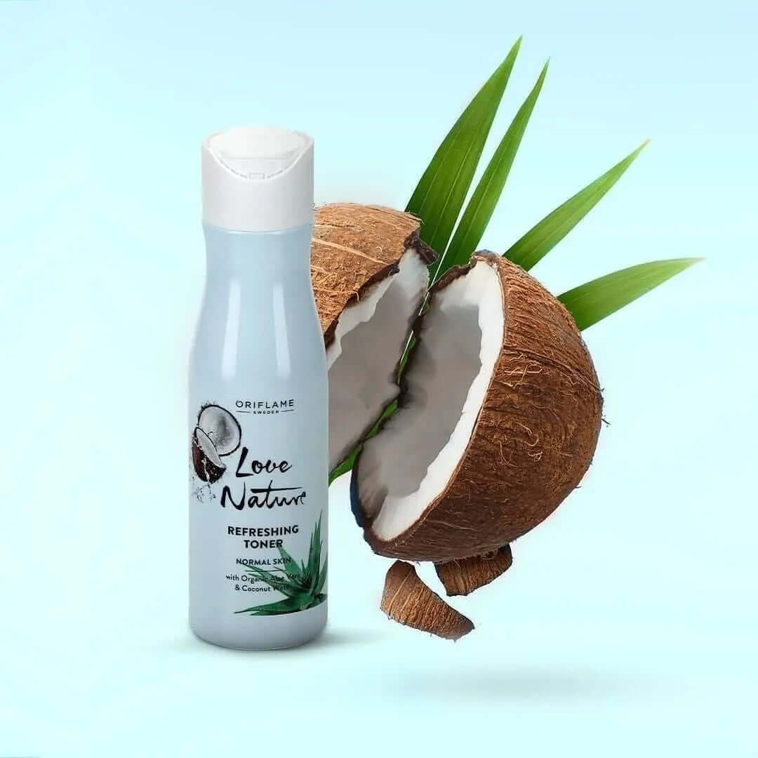 Oriflame Refreshing Toner -Organic Aloe Vera&Coconut Water - La Mimz Beauty & Fashion Store